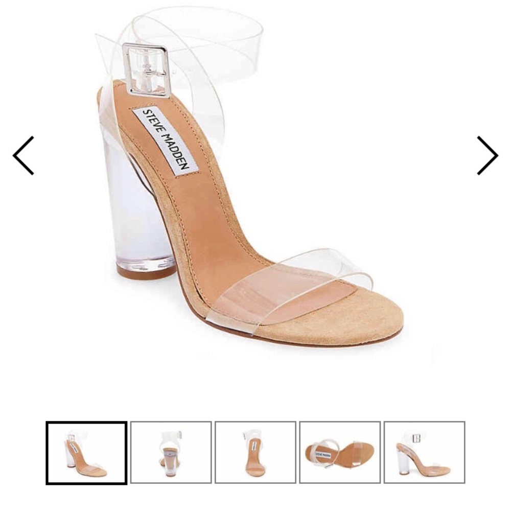 Steve Madden lucite shoes